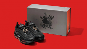 Nike Air Max 97s “Satan Shoes” comprising of a drop of human blood