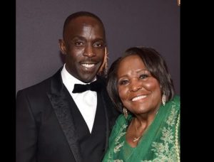 Michael Williams with his mother
