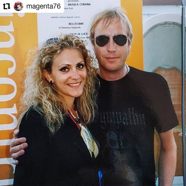Rhys Ifans with his friend