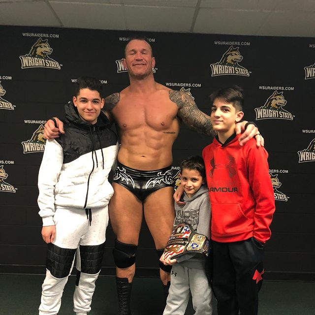 Randy Orton with his sons