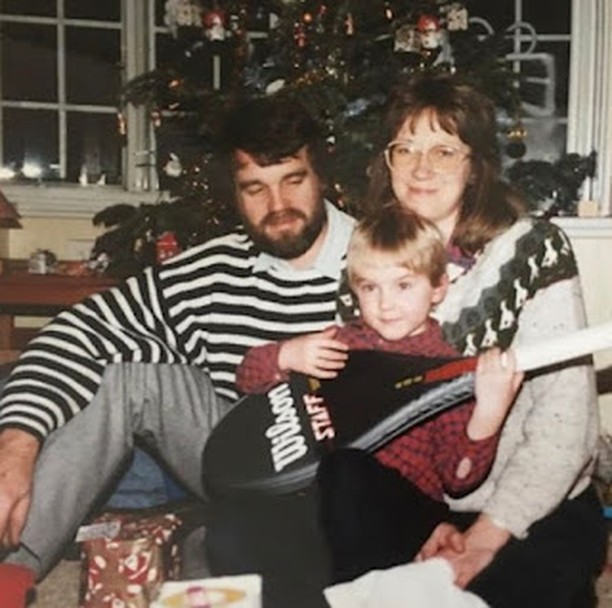 Tom Felton with his mother and father