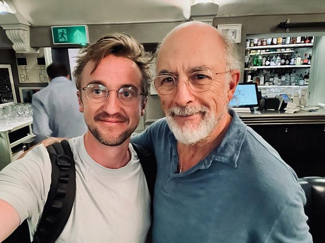Tom Felton with his old freind