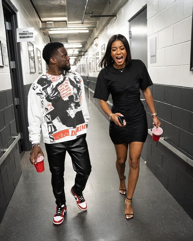 Kevin Hart with her girlfriend