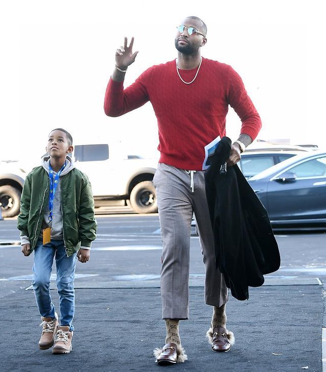 DeMarcus Cousins with his son