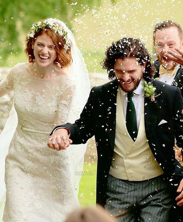 Kit Harington with his wife