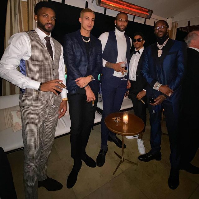 DeMarcus Cousins with his friends