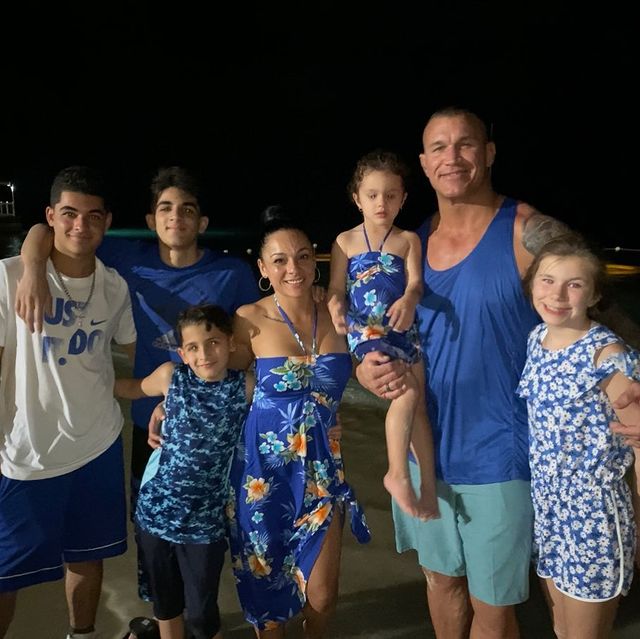 Randy Orton with his family