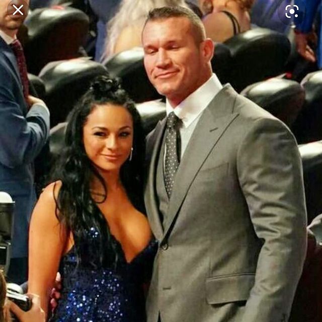 Randy Orton with his girlfriend