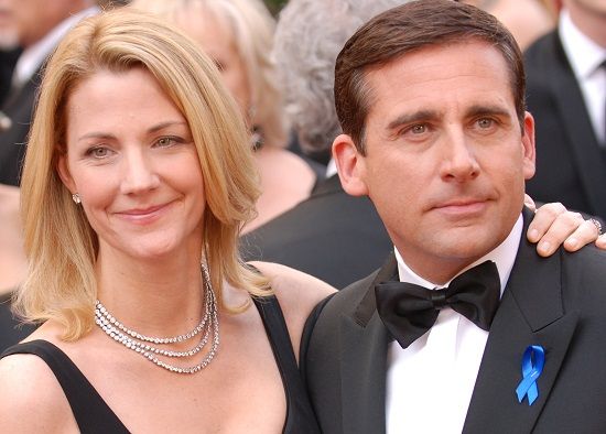 Steve Carell with his wife