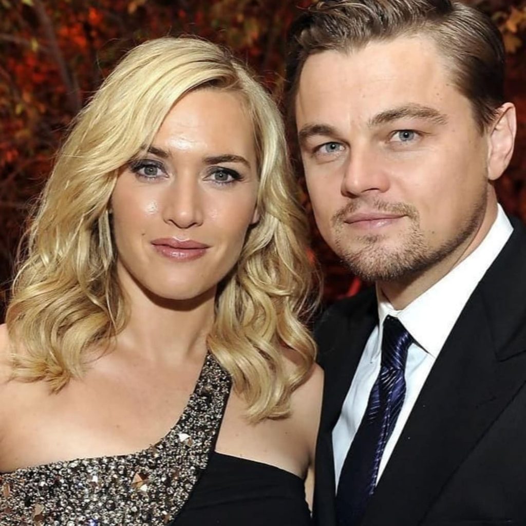 Leonardo DiCaprio with his wife