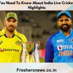 Here's What You Need To Know About India Live Cricket Match Today Highlights