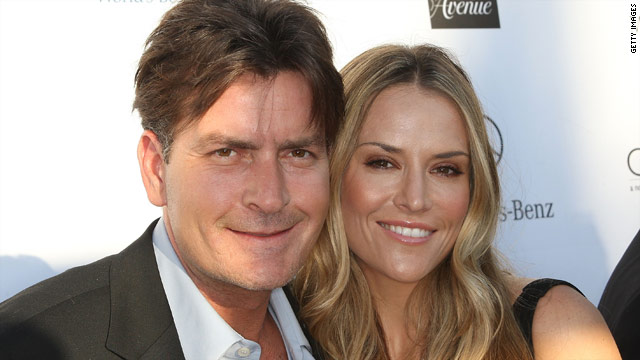Charlie Sheen With His Wife