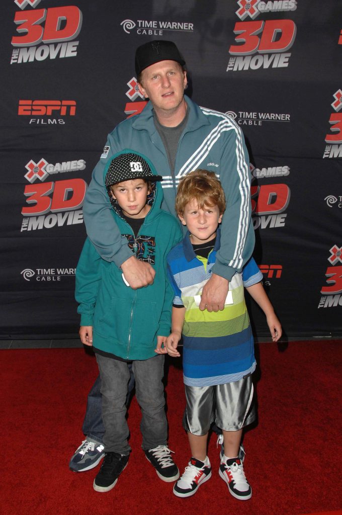 Michael Rapaport with his children