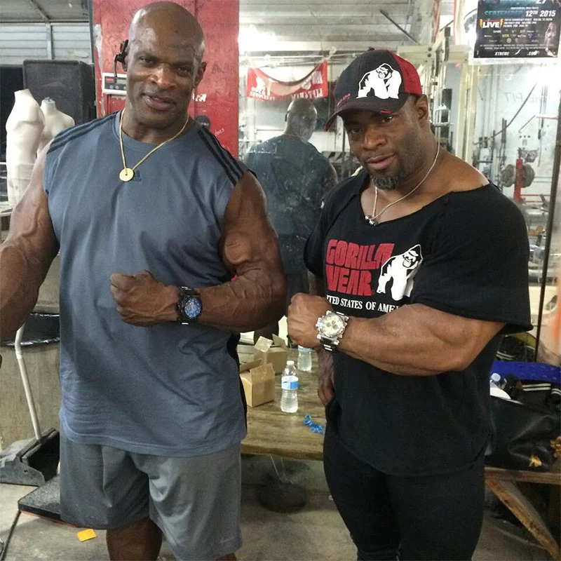 Ronnie Coleman with his brother