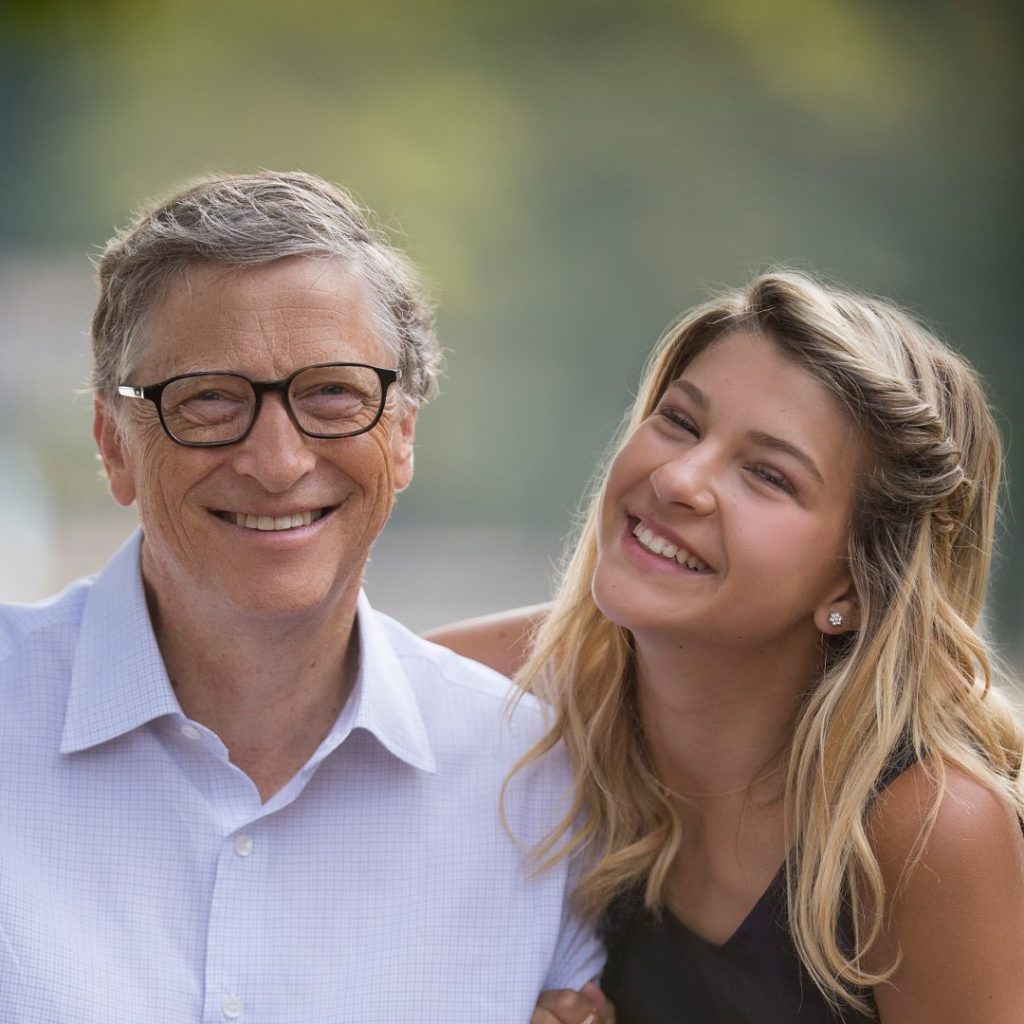 Bill Gates with his daughter 