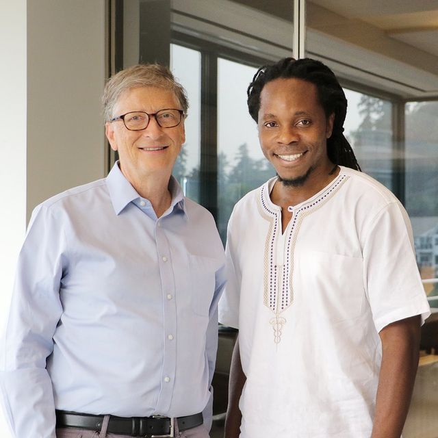 Bill Gates with his friend 