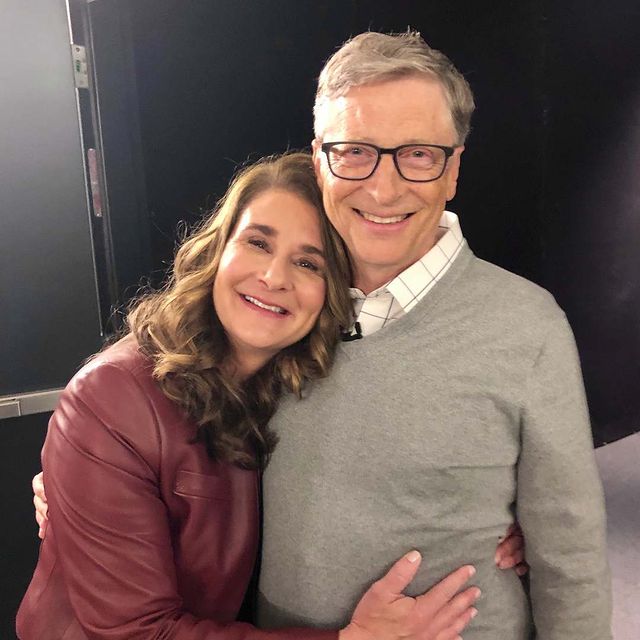 Bill Gates with his wife 