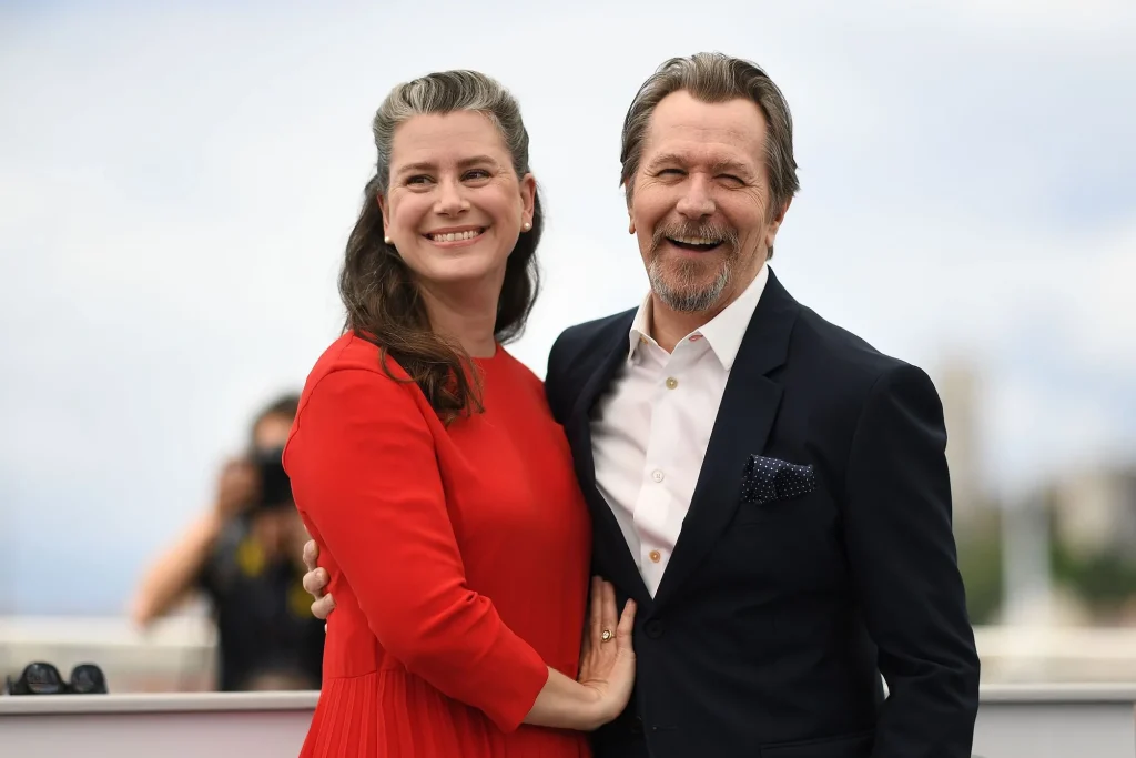 Gary Oldman With his wife 