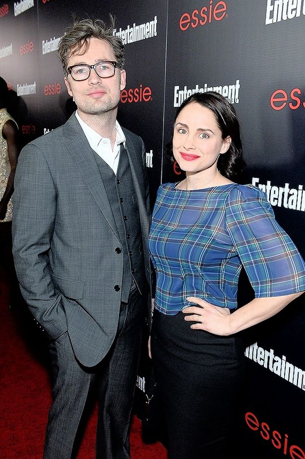 Laura Fraser with her husband 