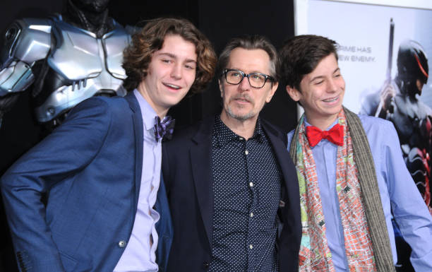 Gary Oldman With his sons