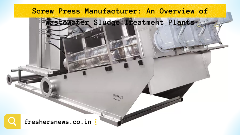 Screw Press Manufacturer: An Overview of Wastewater Sludge Treatment Plants