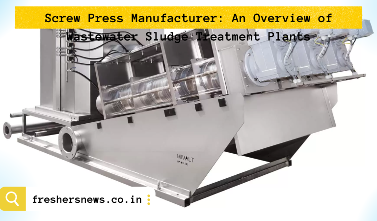 Screw Press Manufacturer: An Overview of Wastewater Sludge Treatment Plants