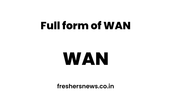 Full form of WAN