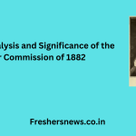 Historical Analysis and Significance of the Hunter Commission of 1882