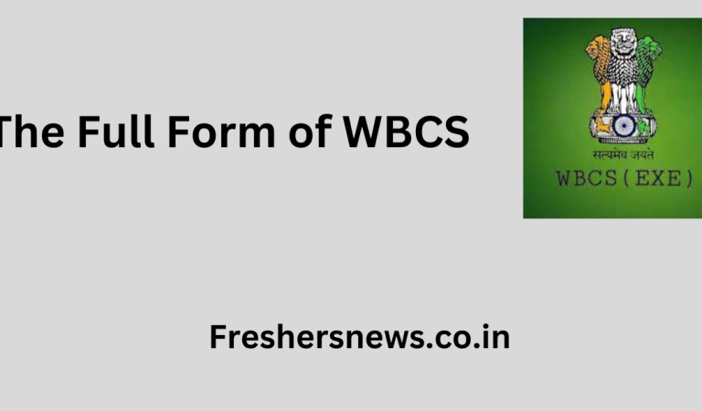 The Full Form of WBCS