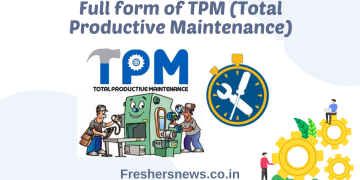 Full form of TPM (Total Productive Maintenance)
