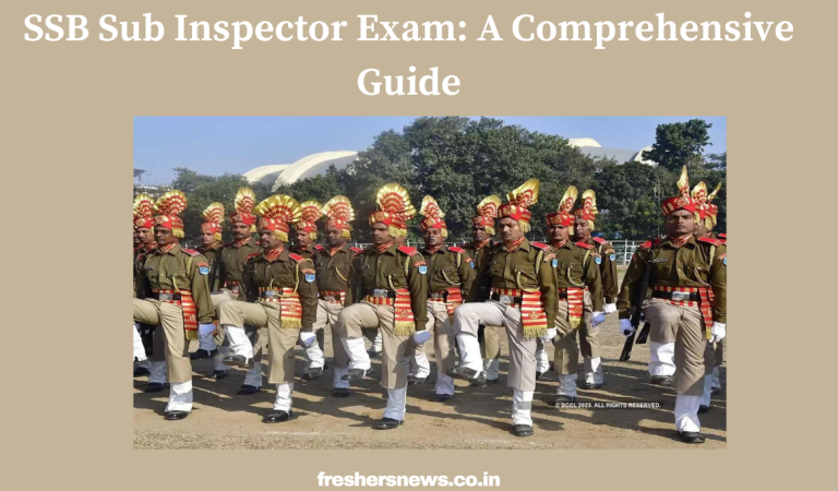 SSB Sub Inspector Exam: A Comprehensive Guide