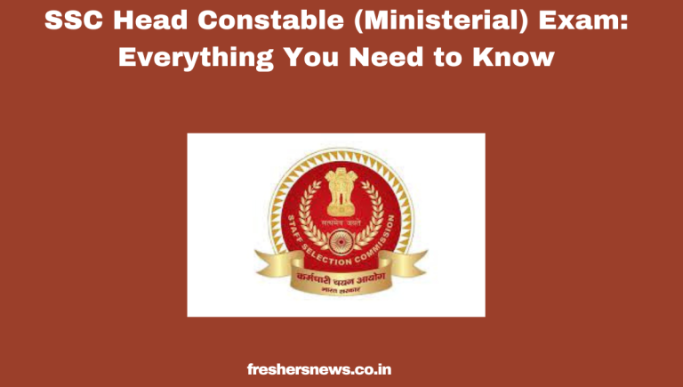 SSC Head Constable (Ministerial) Exam