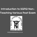 SGPGI Non-Teaching Various Post Exam
