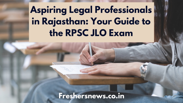 Aspiring Legal Professionals in Rajasthan: Your Guide to the RPSC JLO Exam