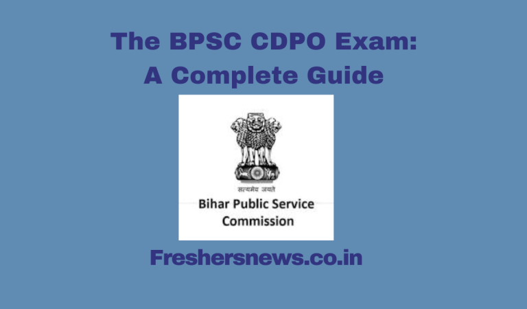 The BPSC CDPO Exam: A Complete Guide 