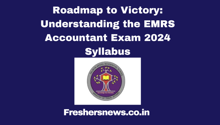 EMRS Accountant Exam 2024 Syllabus