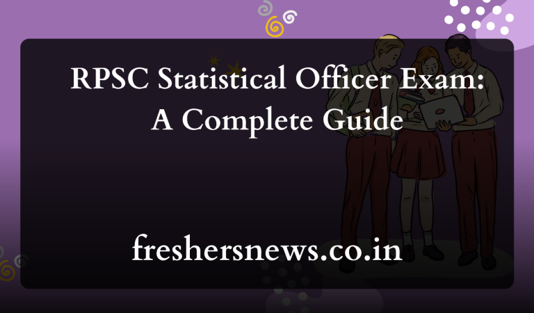 RPSC Statistical Officer Exam: A Complete Guide 