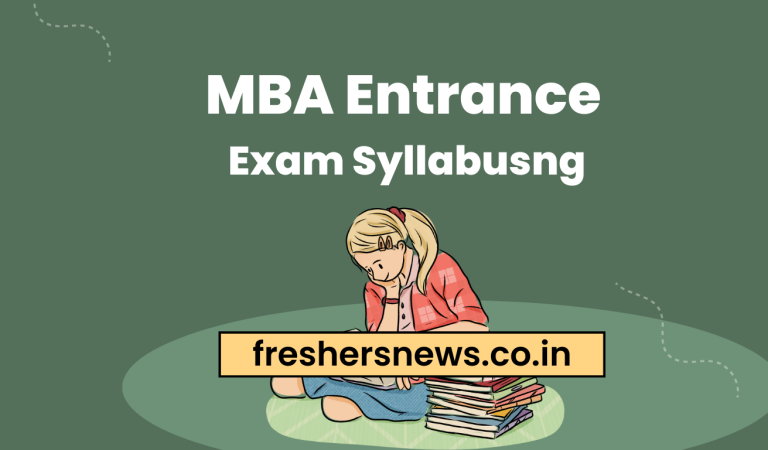 MBA Entrance Exam Syllabus