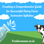 Creating a Comprehensive Guide for Successful Dairy Farm Instructor Syllabus 