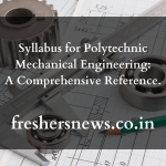Syllabus for Polytechnic Mechanical Engineering: A Comprehensive Reference. 