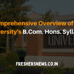 A Comprehensive Overview of Delhi University's B.Com. Hons. Syllabus