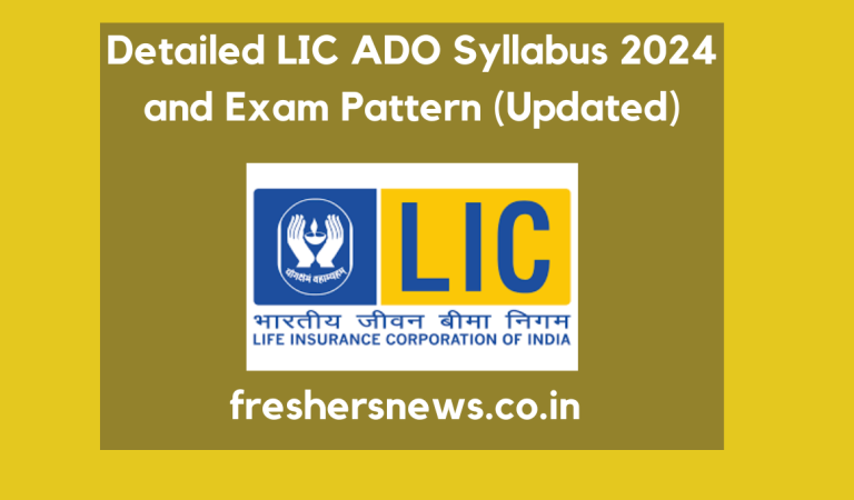 Detailed LIC ADO Syllabus 2024 and Exam Pattern (Updated)