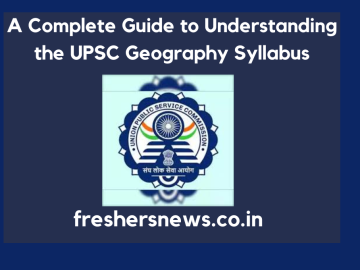 UPSC Geography Syllabus