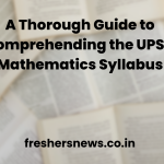 UPSC Mathematics Syllabus