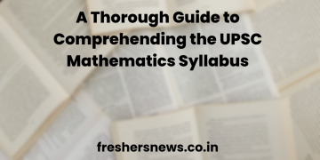 UPSC Mathematics Syllabus