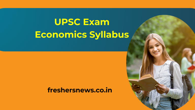 UPSC Exam Economics Syllabus