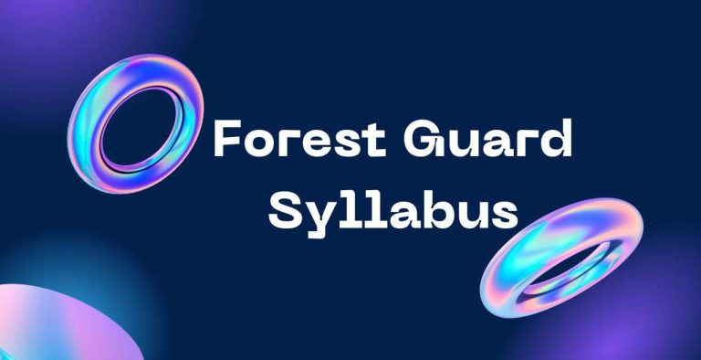 Forest Guard Syllabus