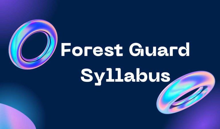 Forest Guard Syllabus