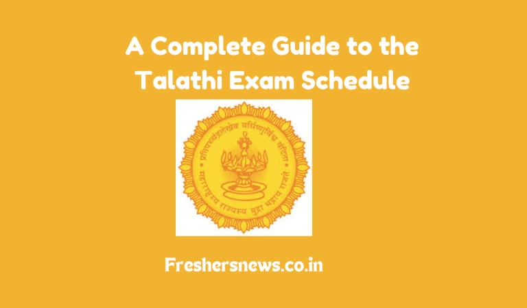 A Complete Guide to the Talathi Exam Schedule 