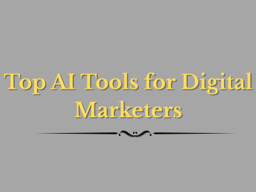 AI Tools for Digital Marketing